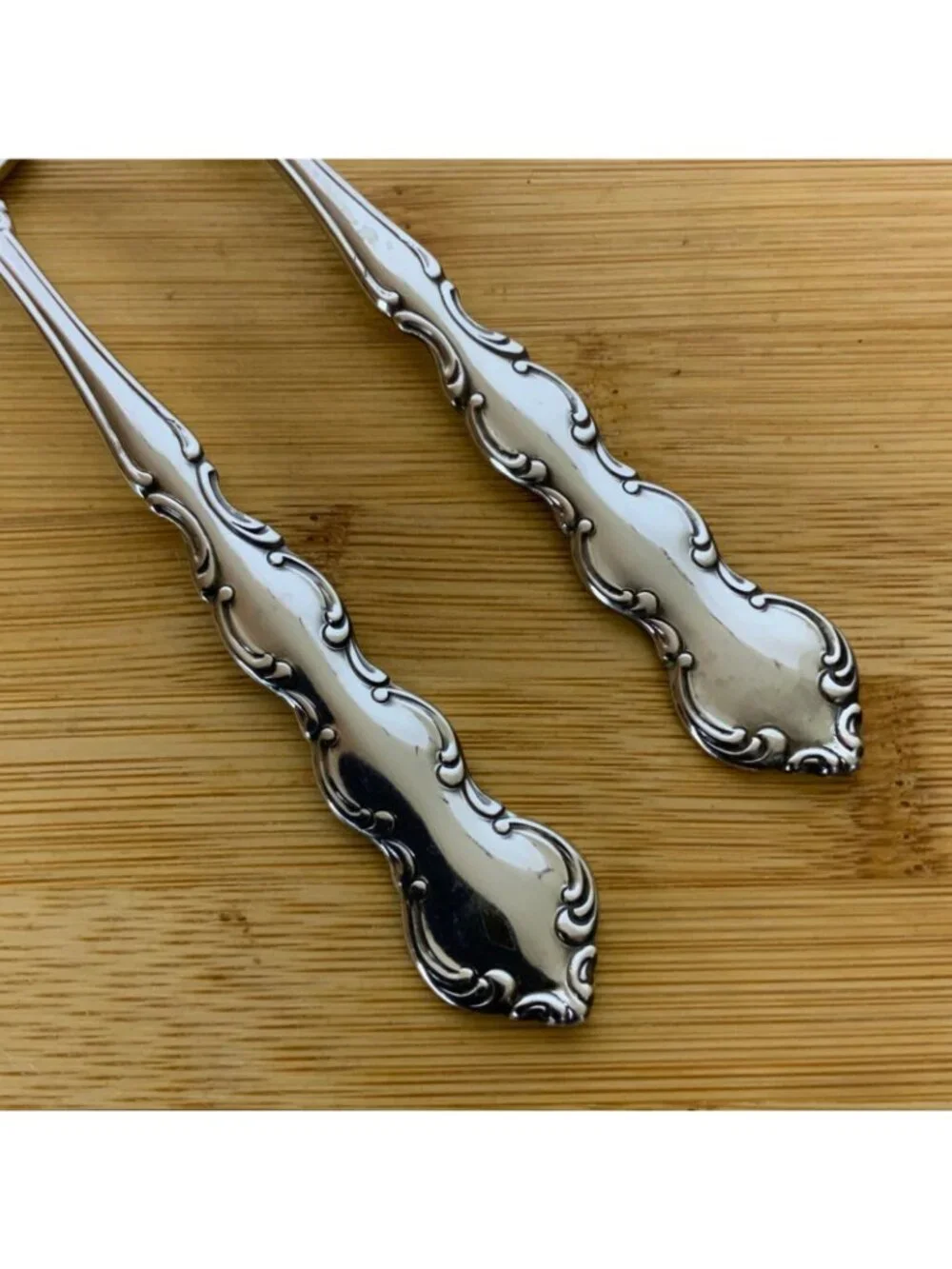 Oneida Deluxe Mozart Stainless Steel 2 Salad Forks Replacement Flatware 80s
